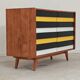 U453 yellow 8-drawer wooden sideboard by Jiri Jiroutek for Interier Praha 1960