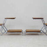 Set of Two Mid-Century Flower Stands, Czechoslovakia, 1960s