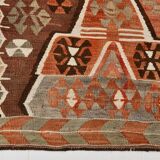 8x10 Kilim Multicolor Geometric Style Kilim Rug, 170x310 Cm