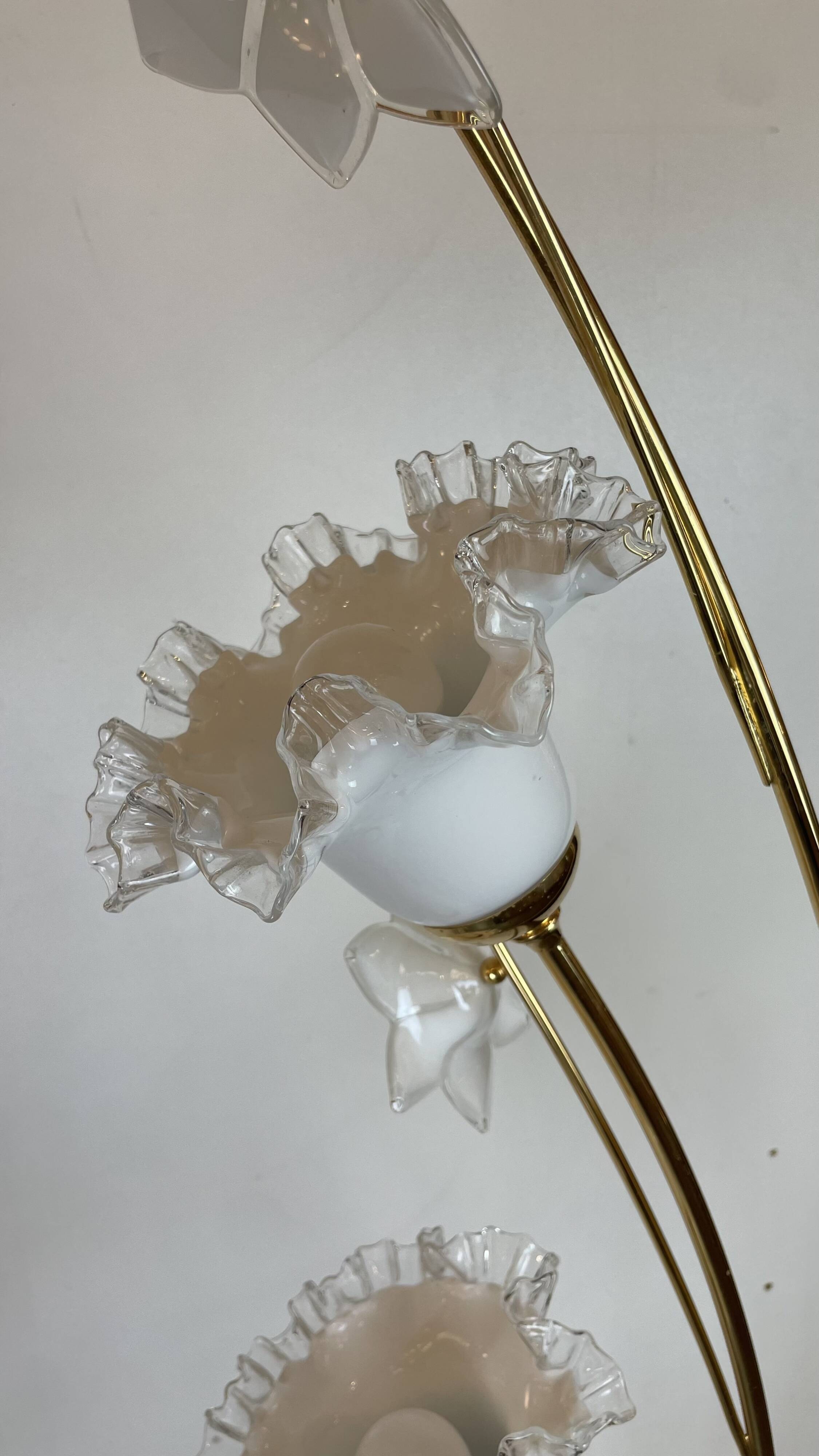 Golden Murano Floor Lamp, 1980s