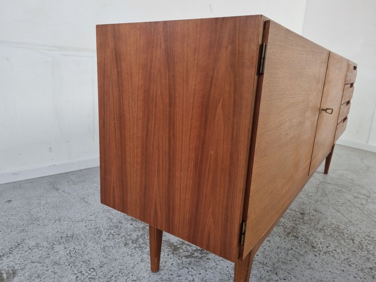 Scandinavian walnut sideboard, 60s