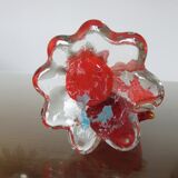 Soliflore murano "poisson" orange années 70