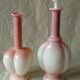 Antique opaline glass decanters, late 19th century