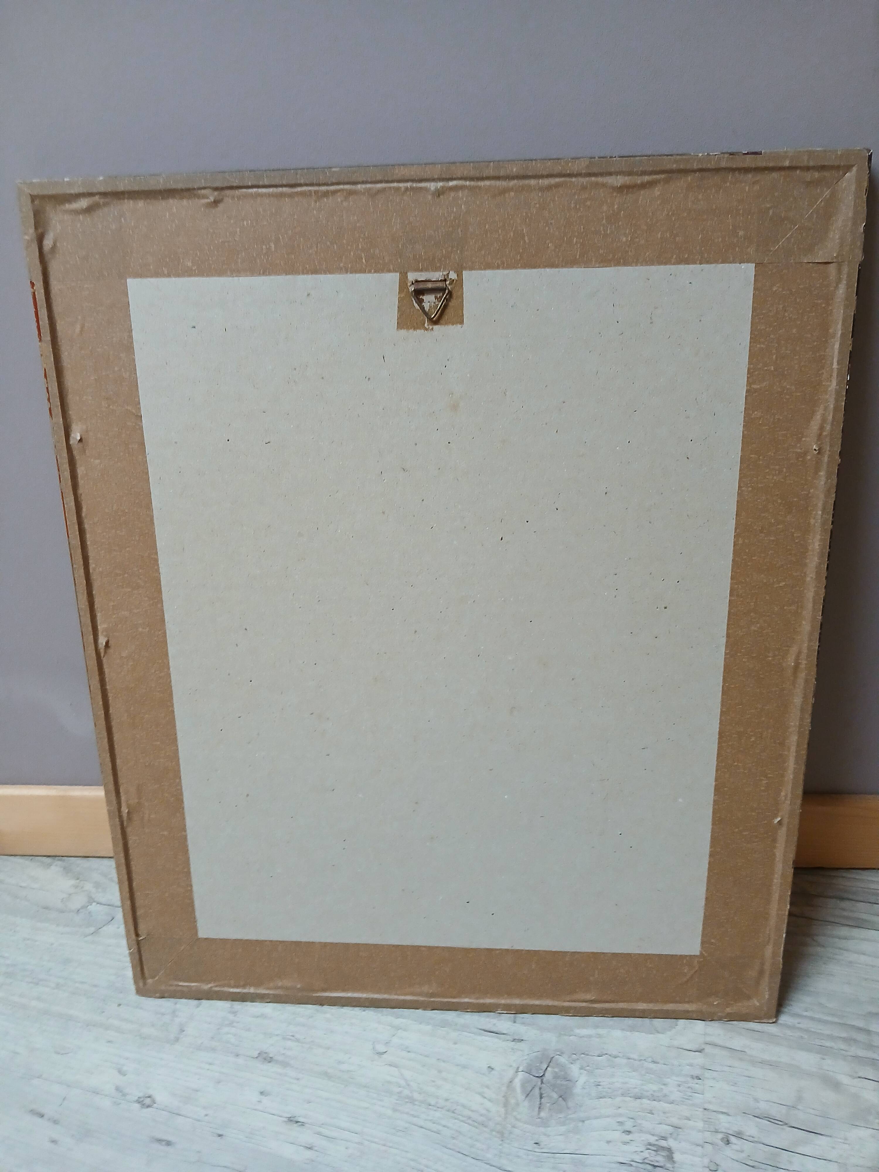 Lithograph by J. Audubon "Yellow Breasted Cat" from the 50s/60s, framed