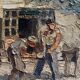 Old Painting Church of Chapaize (Saône-et-Loire) Farrier HSP signed
