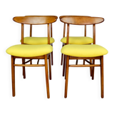 Hałas vintage chairs yellow vintage - set of 4 - great set