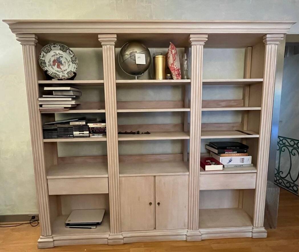 Cerused oak library - High-end