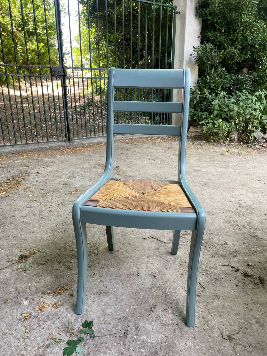 Table and six chairs