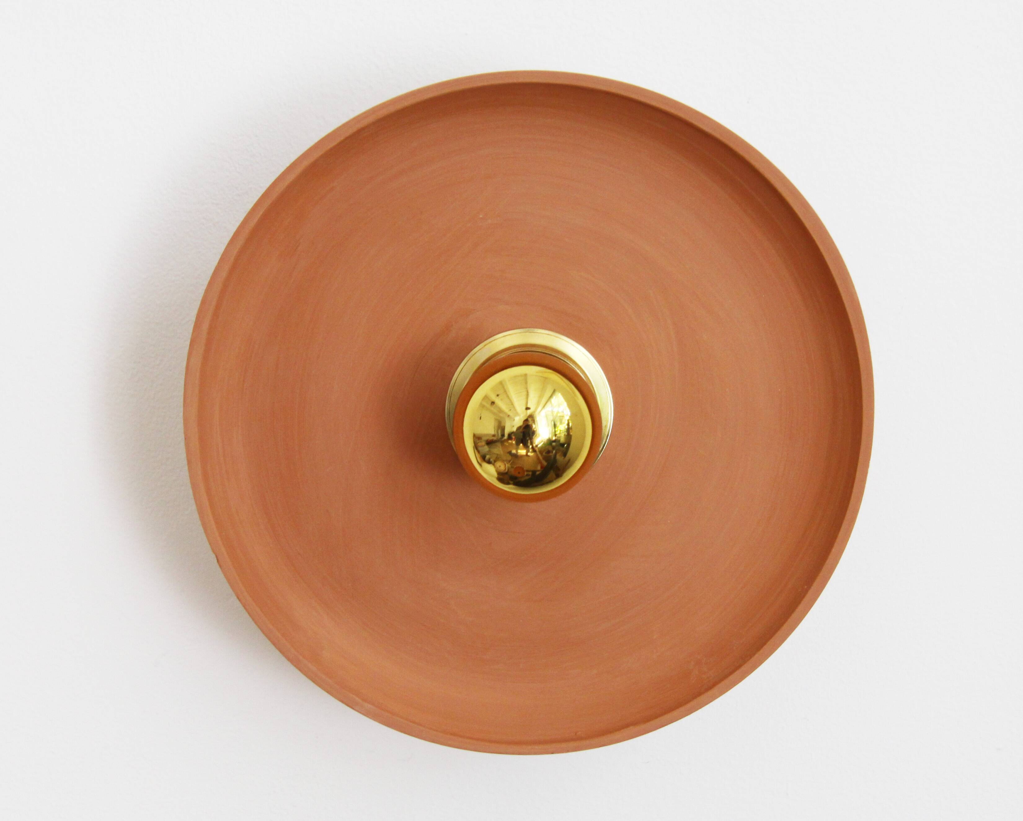 Terracotta wall light