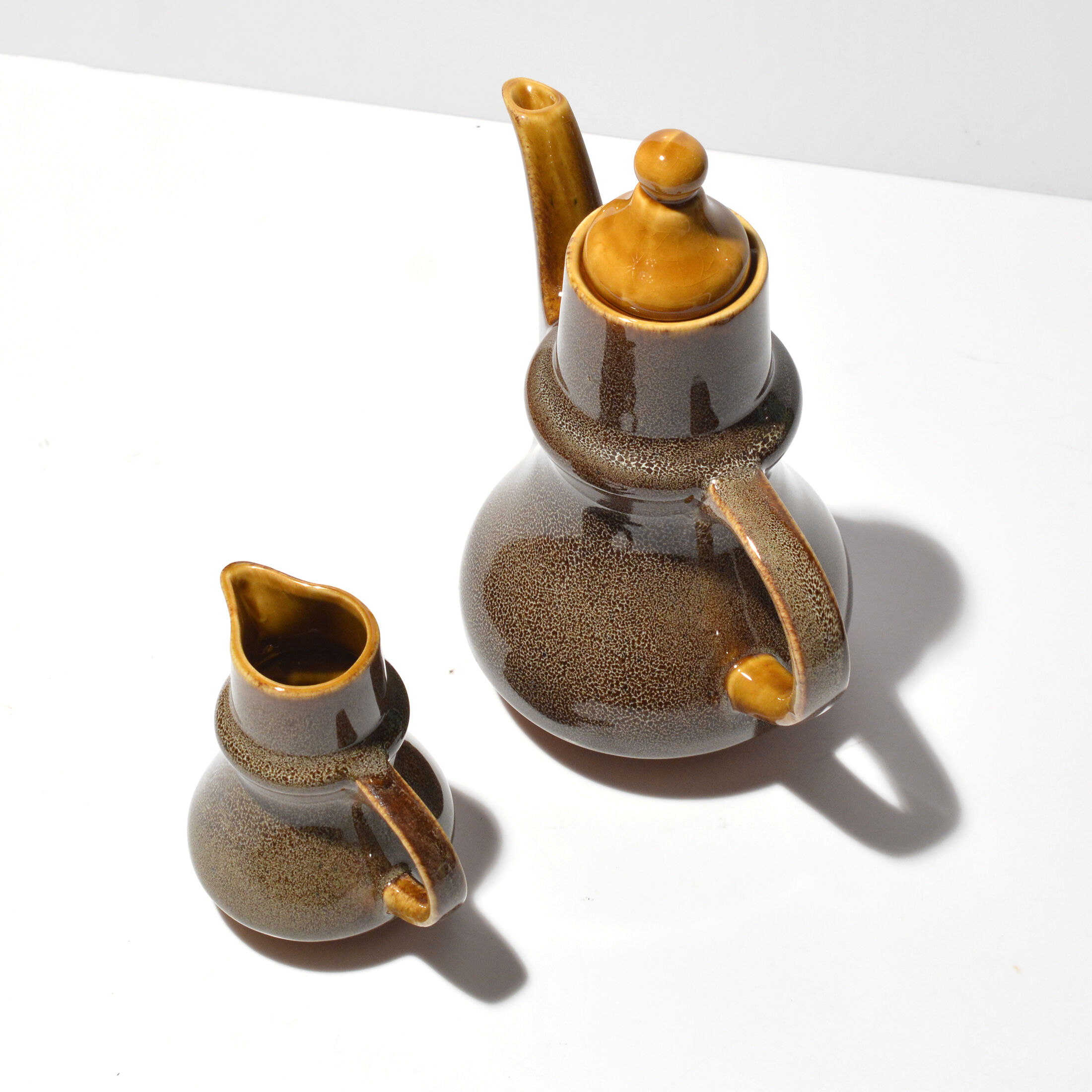 Jug and milk jug, Opal coffee service, designed by A. Sadulski, Poland, 1960s