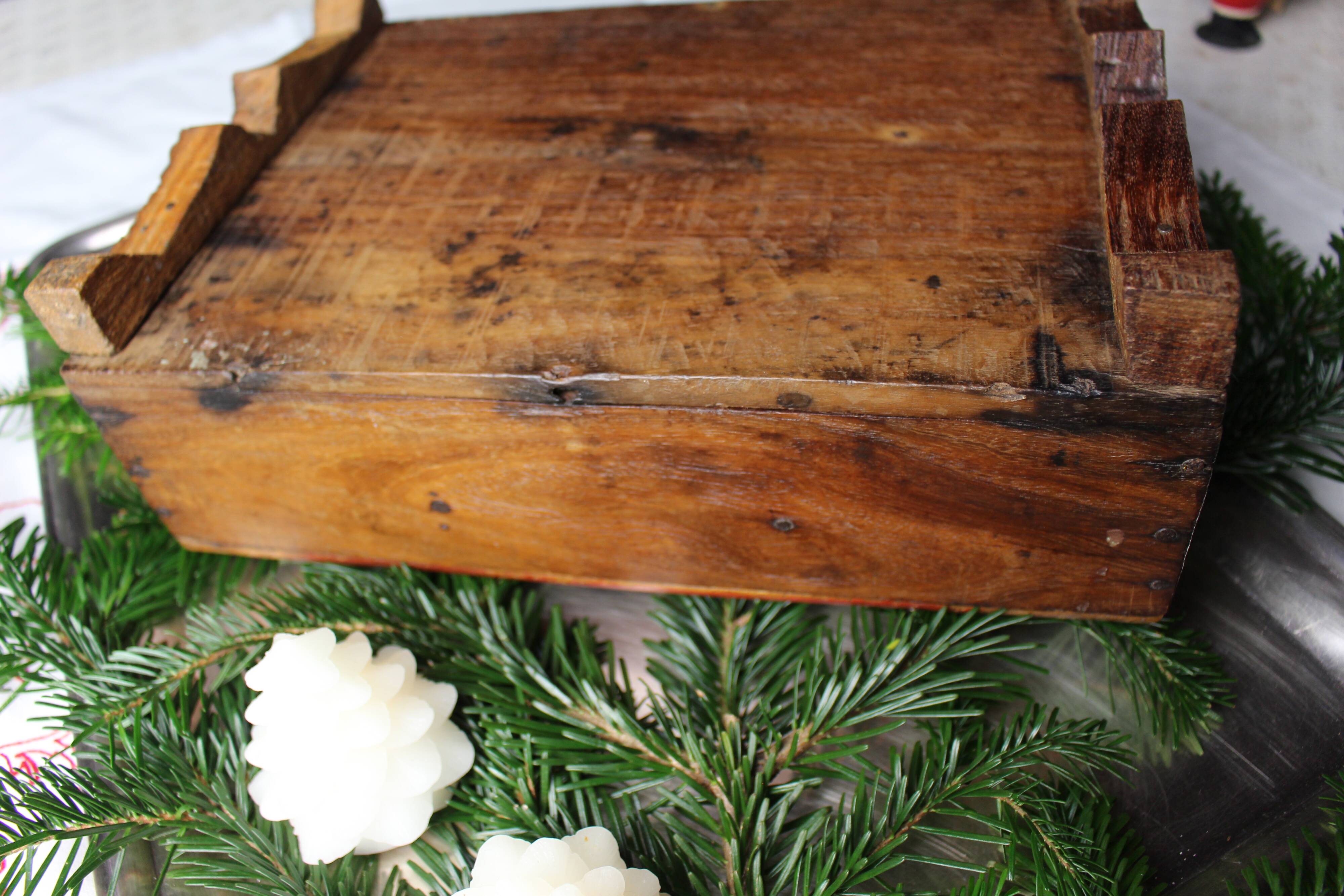 Asian wooden spice box