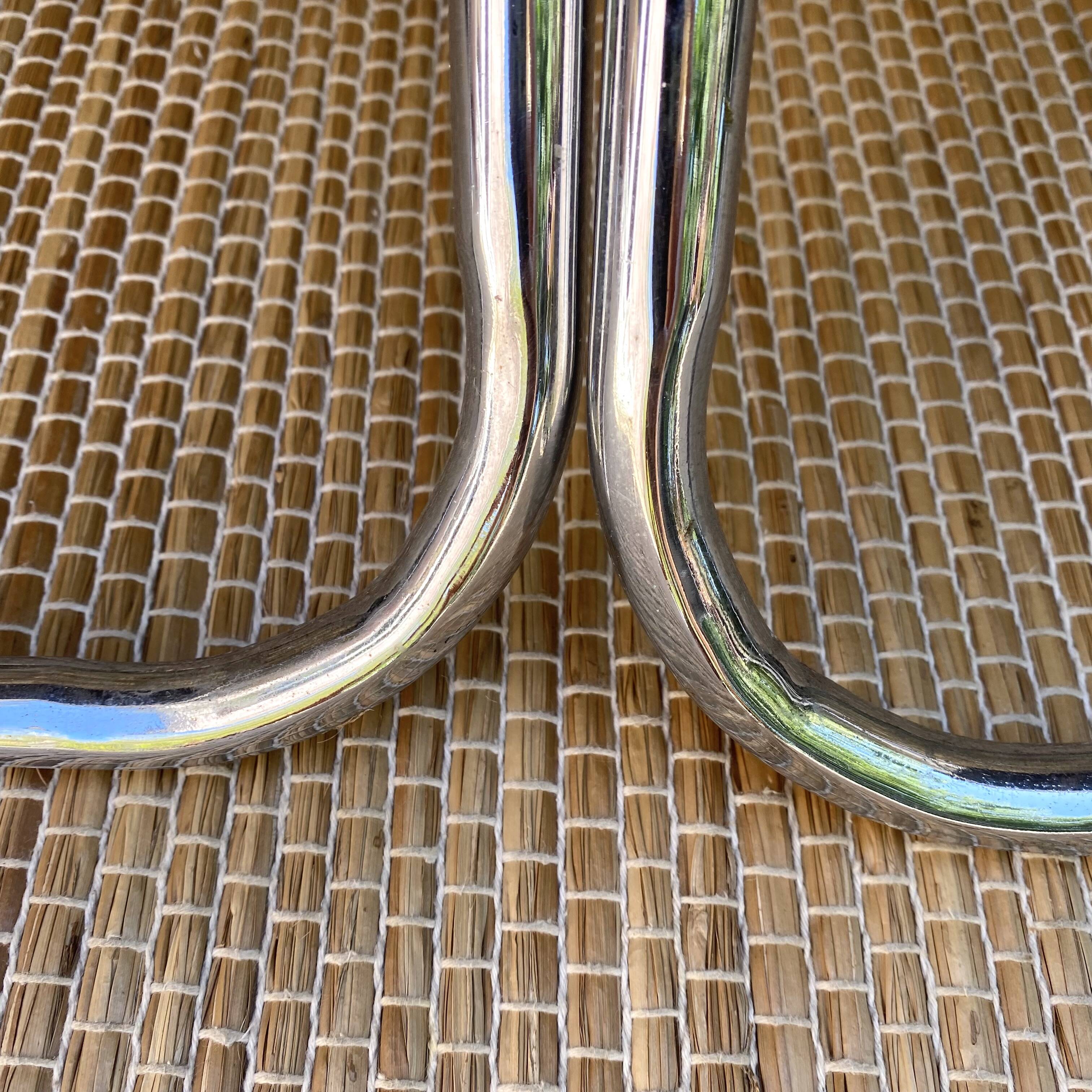 Vintage chrome folding chairs