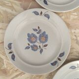 6 dessert plates faïence de St-Amand