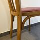BAUMANN bistro chair in wood and red faux leather