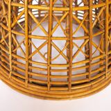 Rattan plant stand