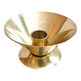 Table candle holder in golden brass