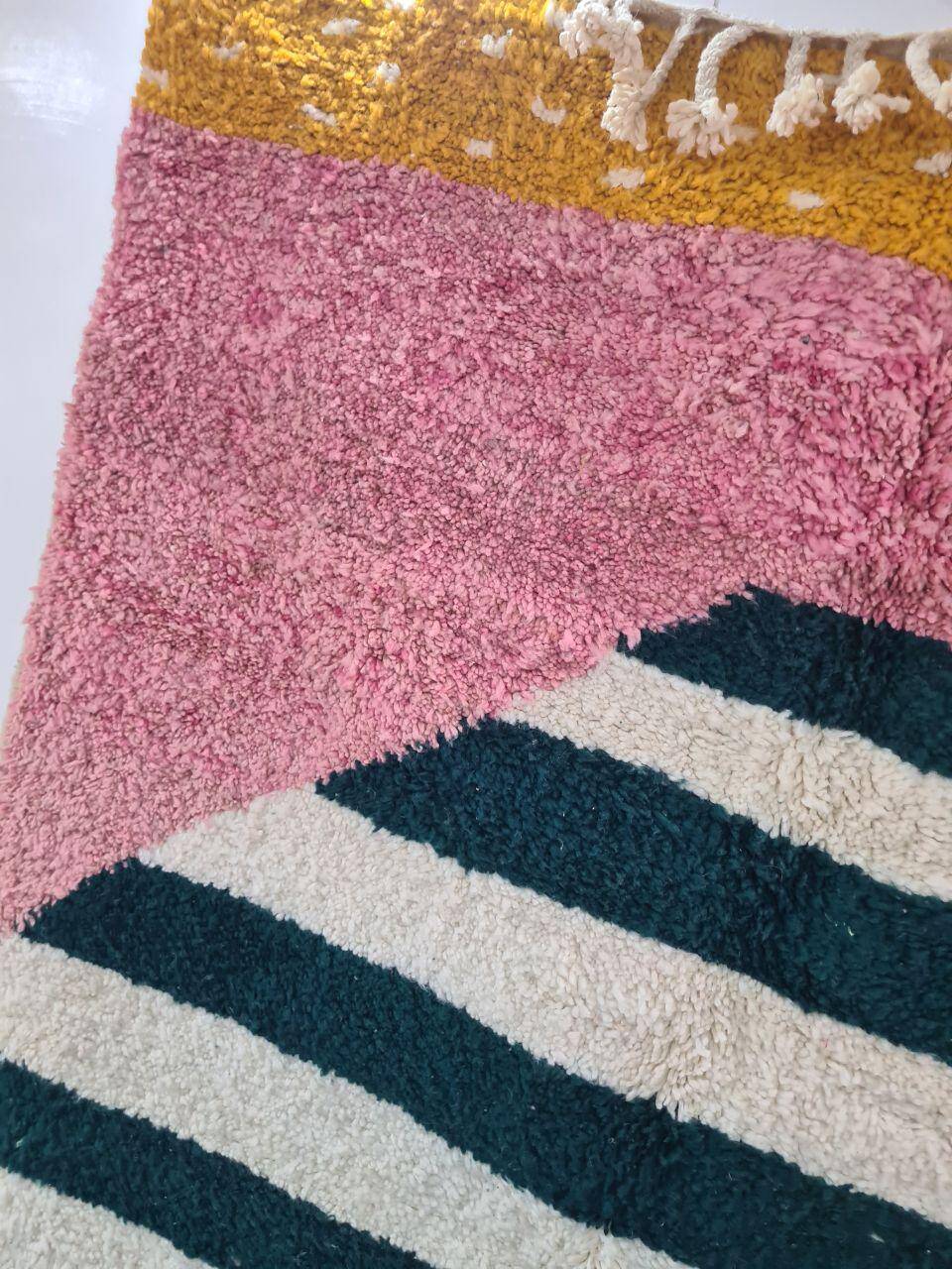 Handmade natural Berber rug 2.5x1.5 m