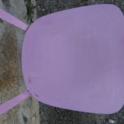 Pair of chairs signed pink Luterma- 40 years