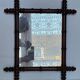 Vintage mirror bamboo frame 49 x 42 cm