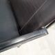 Black leather coral chairs by Matteo Grassi