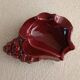 Shell ashtray in slipware