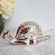 Antique butter dish Silver-plated snail