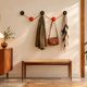 Zigzag Metal Coat Rack