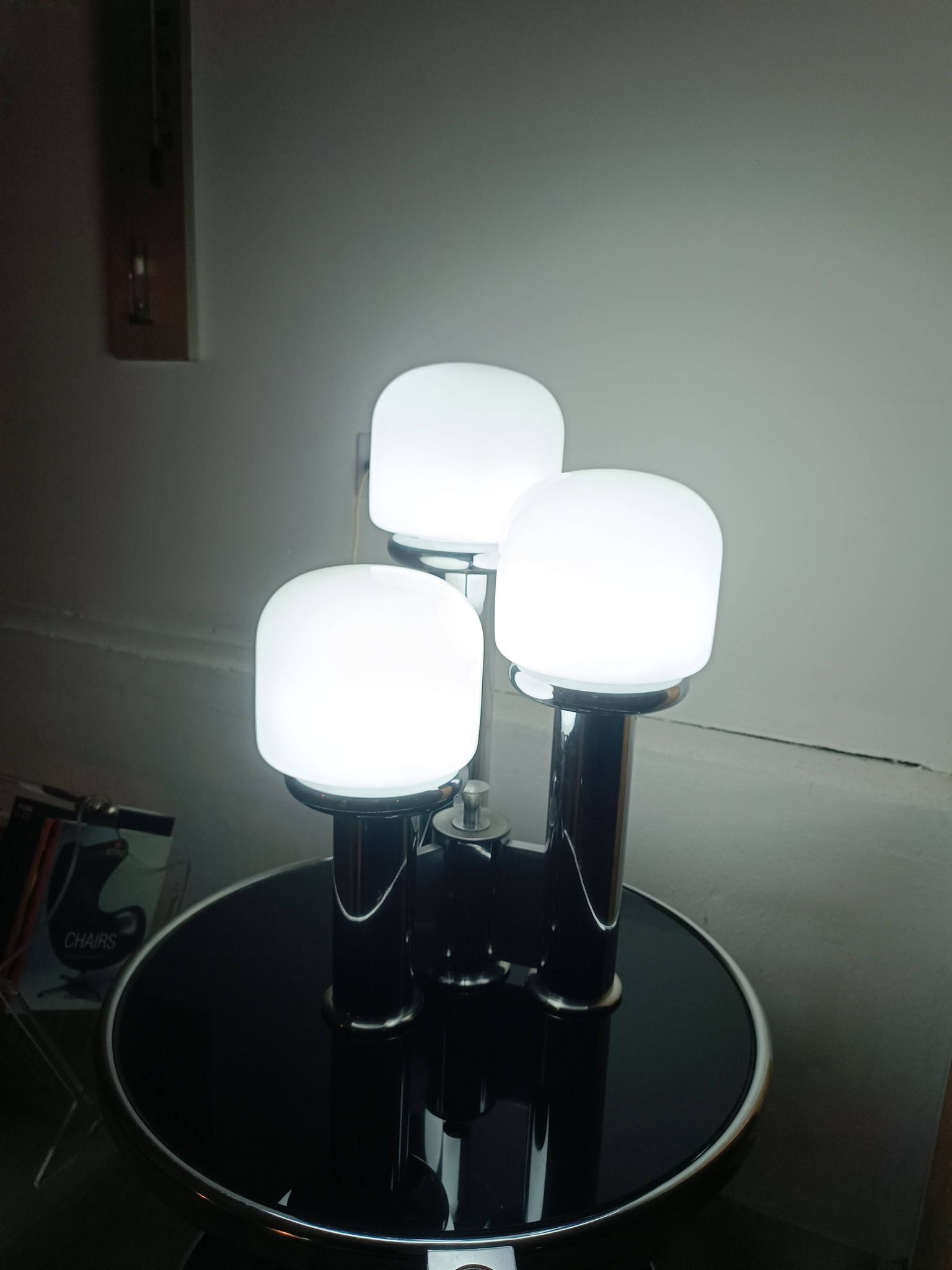 Lampe Space Age Verre De Murano 1970s