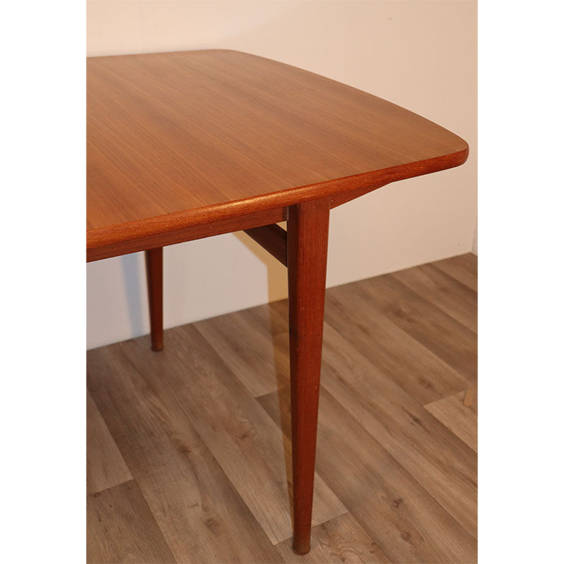 Scandinavian expandable teak dining table circa 1960