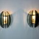 Pair of Veca wall lamps, two-tone murano glass, Italy, 1960