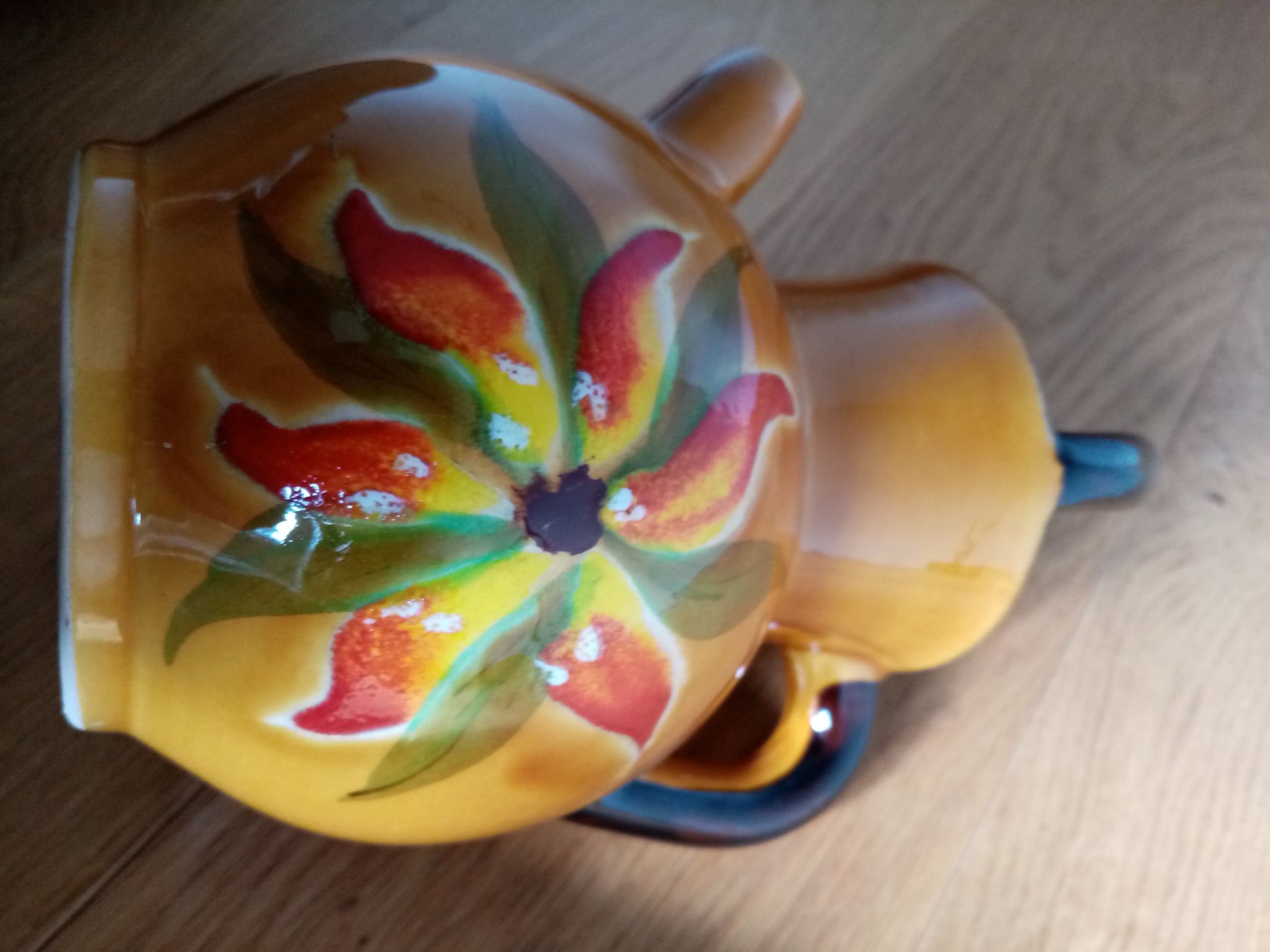 Pichet cruche vase en céramique émaillée Camarès