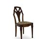 Ensemble de 6 chaises de salle à manger en noyer sculpté Art Déco, années 1920/1930