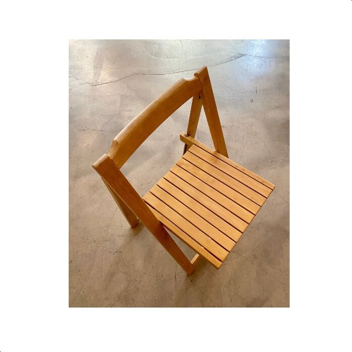 Chaise pliante en bois