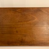 Old wooden and glass tray