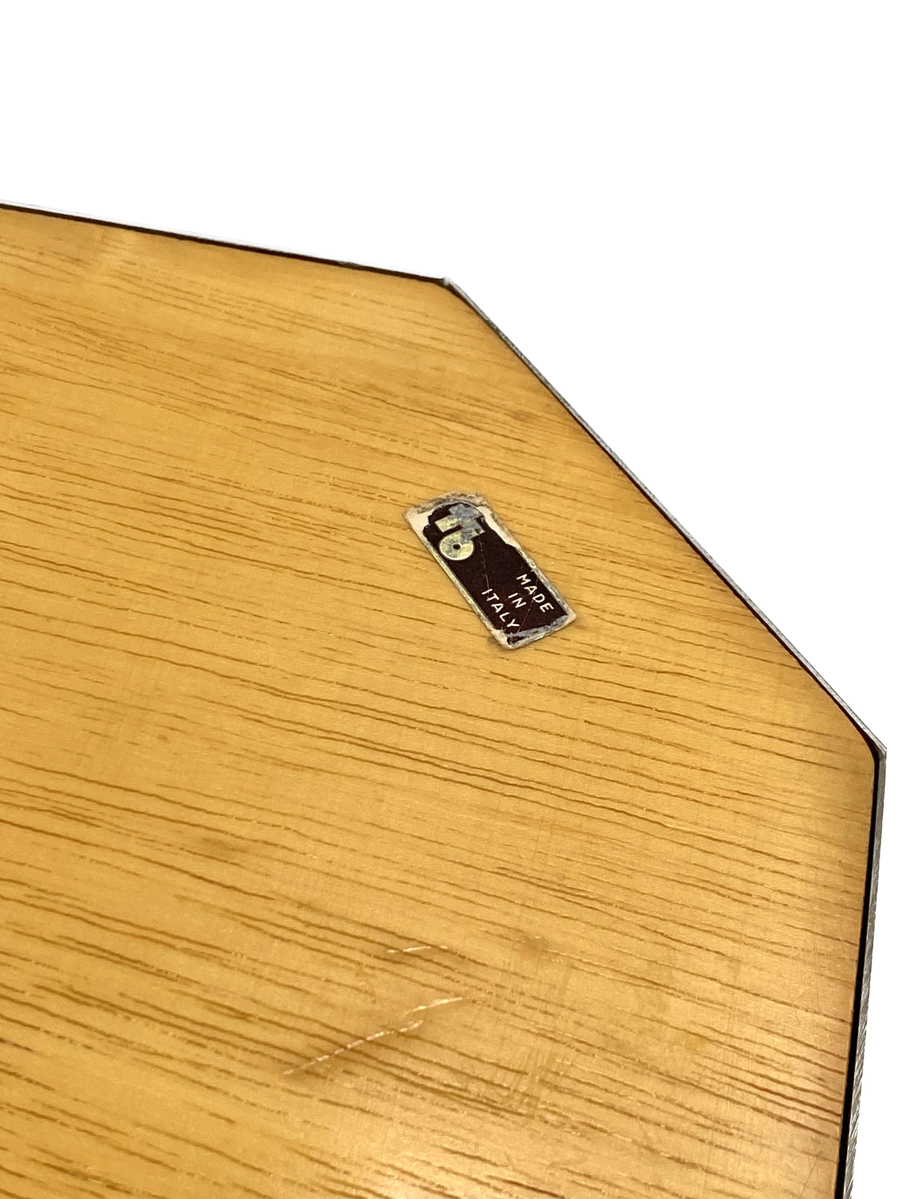 Tommaso Barbi, Hollywood regency burl wood tray, Italy 1970s