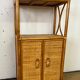 Rattan shelf 2 doors