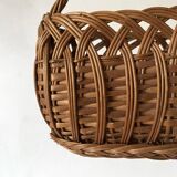 Vintage woven wicker children's basket