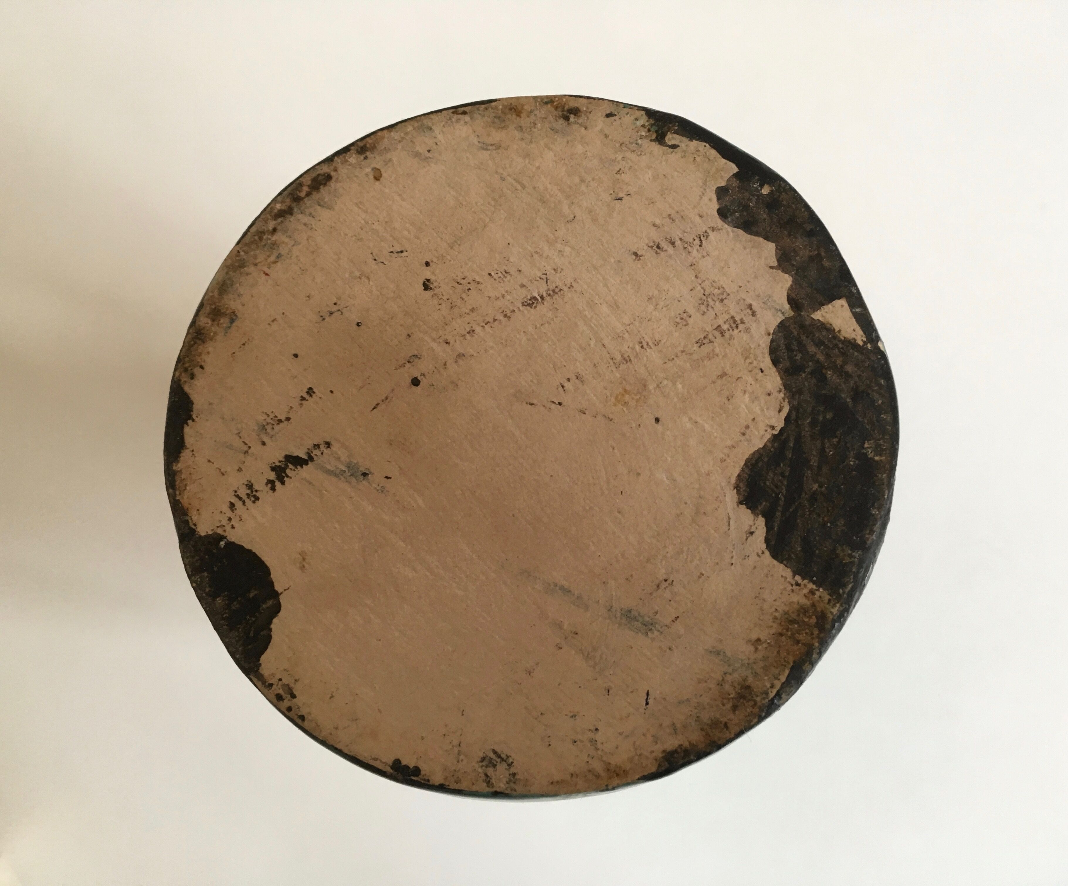 Ceramic vase in enamelled earthenies 60s