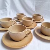 Vintage village stoneware mugs
