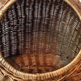 Large wicker cat basket