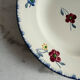 Mary-Lou hand-painted deep plate Digoin Sarreguemines