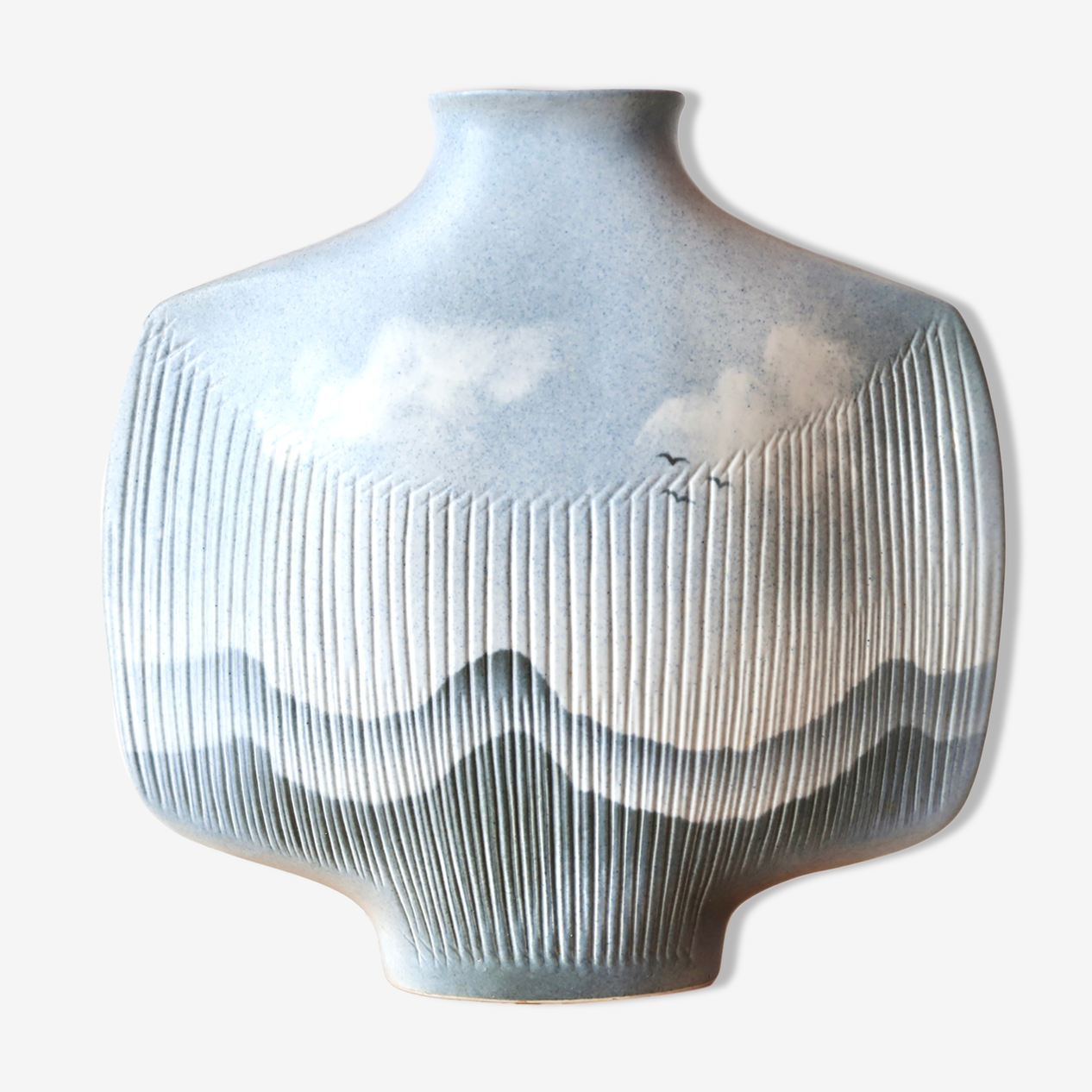 Vase de Yves Mohy en porcelaine Virebent, années 70 | Selency Vase de Yves Mohy en porcelaine Virebent, années 70 | Selency