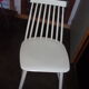 Chaise bois blanc 1950