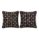Set of 2 vintage kilim cushion covers 61x61 cm
