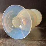 Vase en opaline, verre d'Empoli, Florence Italie 1960