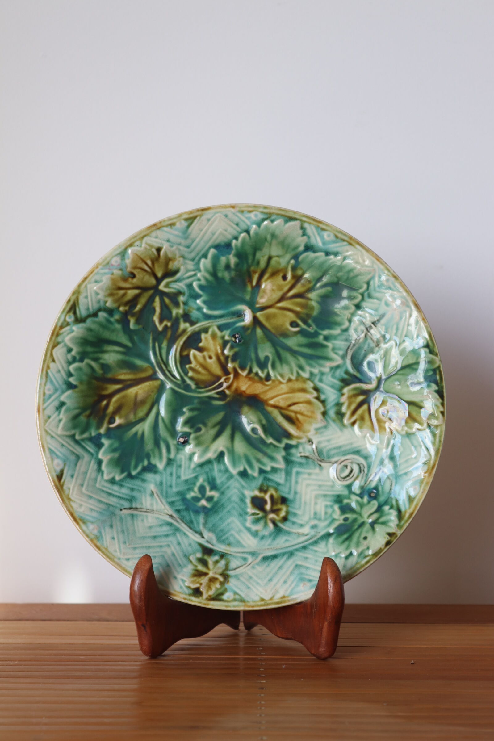 Dessert plate sheet barbotine 1900