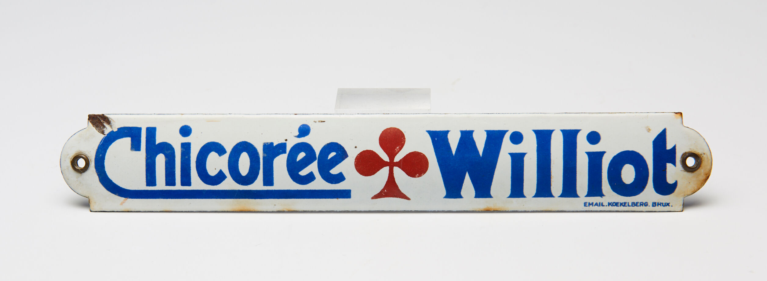 small enamelled advertising plaque "Chicory Williot"