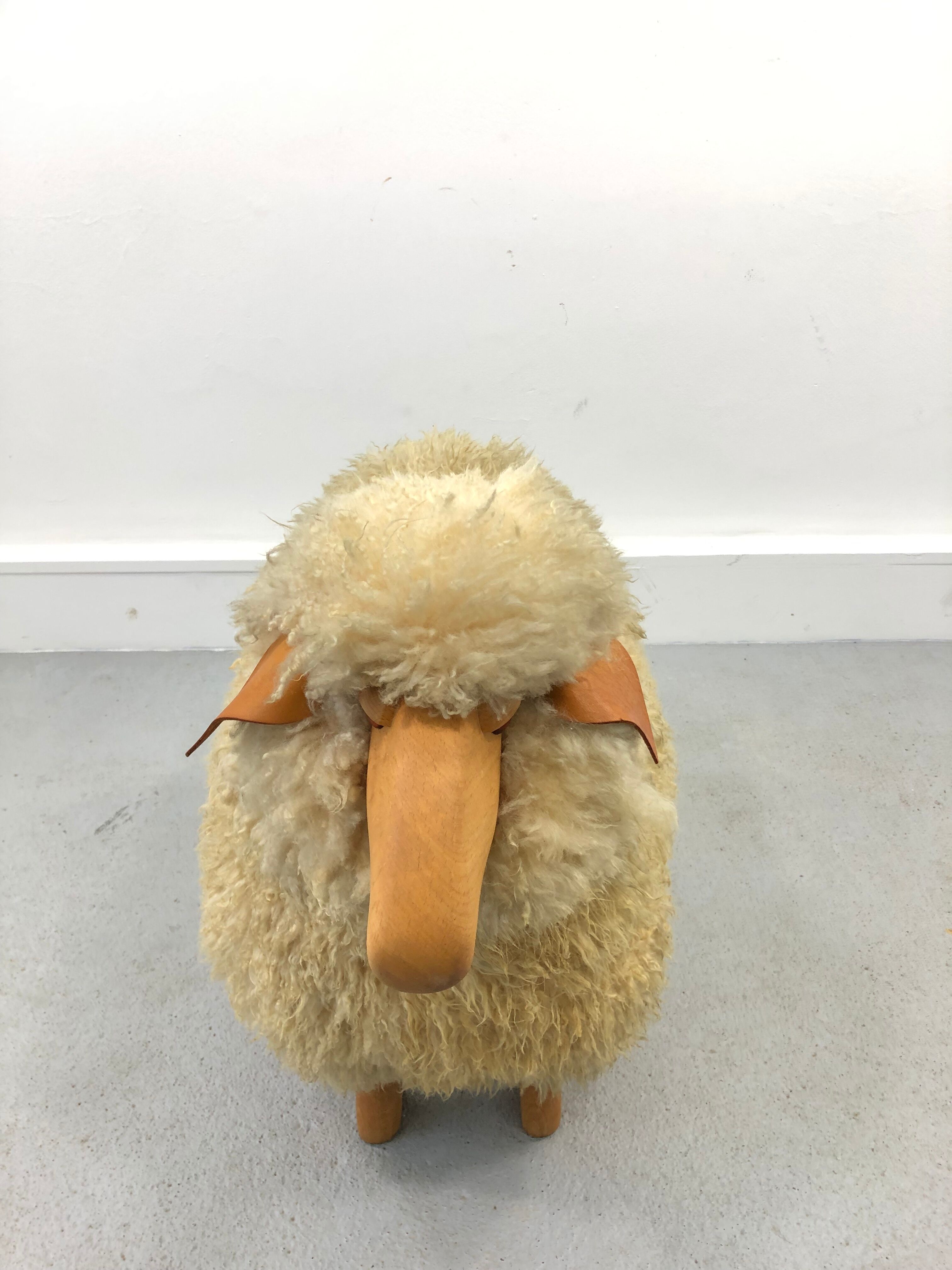 Wool Sheep Sculpture by Hanns-peter Krafft for Meier, 1970s