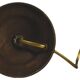 Brass baluster lamp base, 10x21cm, vintage