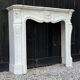 Louis XV style Carrara marble fireplace circa 1880